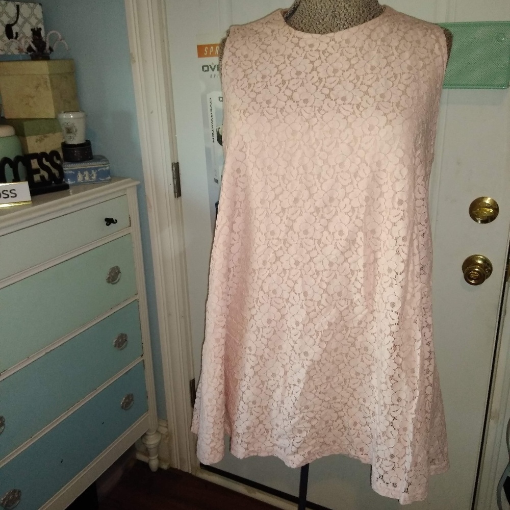 Baby pink lace Alice & You, mini,size 20 dress.
